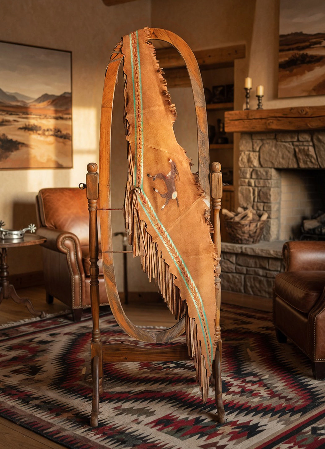Mustang Fringed Scarf
