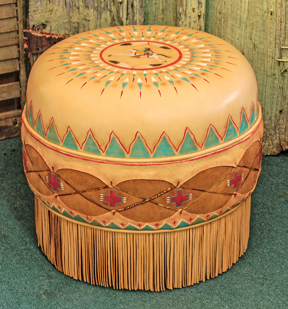 Caramel Cayuse Tom Tom Ottoman
