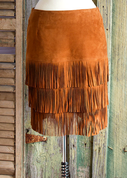 Fringed Cocktail Skirt