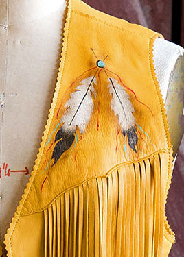 Deerskin Buffalo Vest