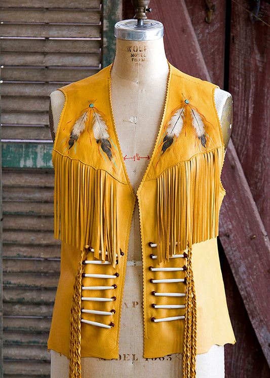 Deerskin Buffalo Vest