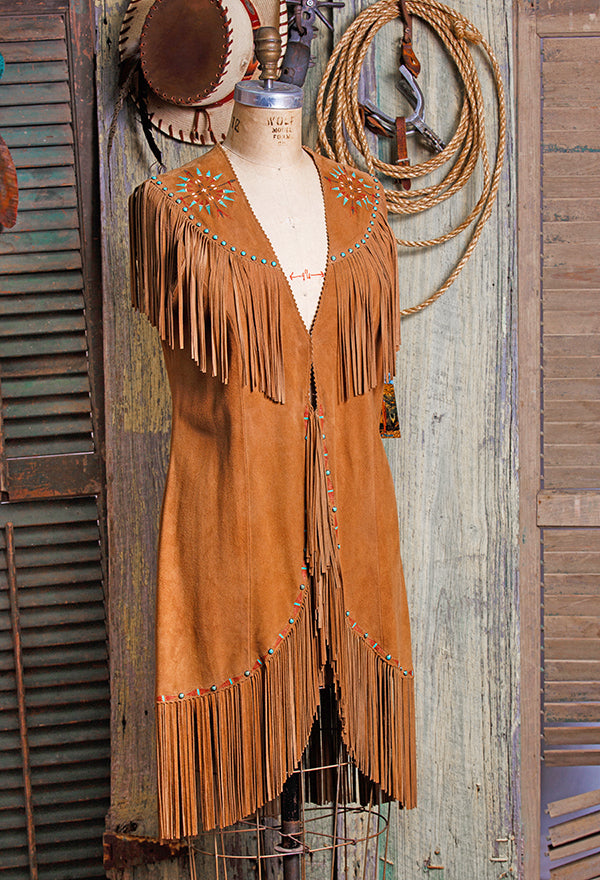 Cody Duster Vest w/ Arrow Shield Paint