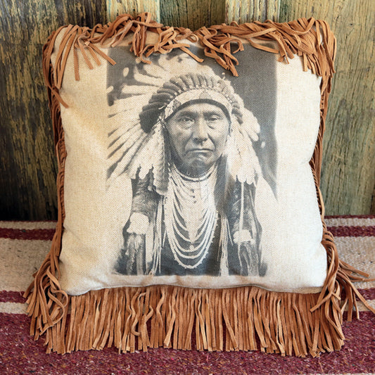 Chief Joseph Linen Pillow