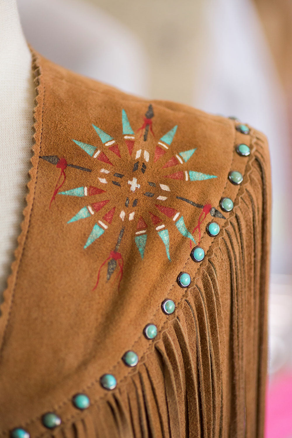 Cody Duster Vest w/ Arrow Shield Paint