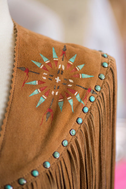 Cody Duster Vest w/ Arrow Shield Paint