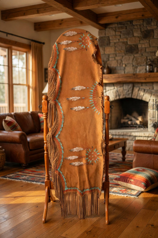 Indian Nation Fringed Shawl