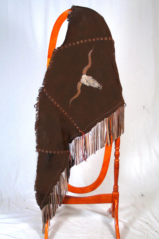 Longhorn Fringed Shawl