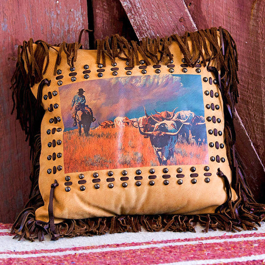 Cattle Drive Pillow