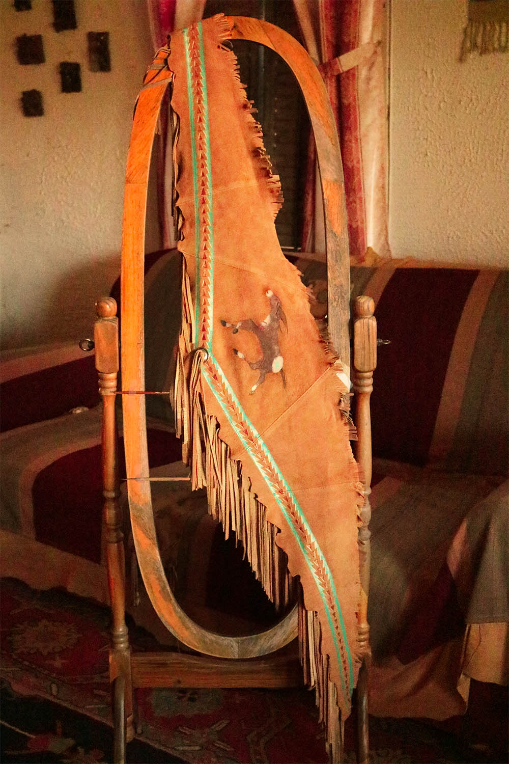 Mustang Fringed Scarf