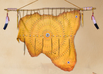 Spirit Shield Hide Painting