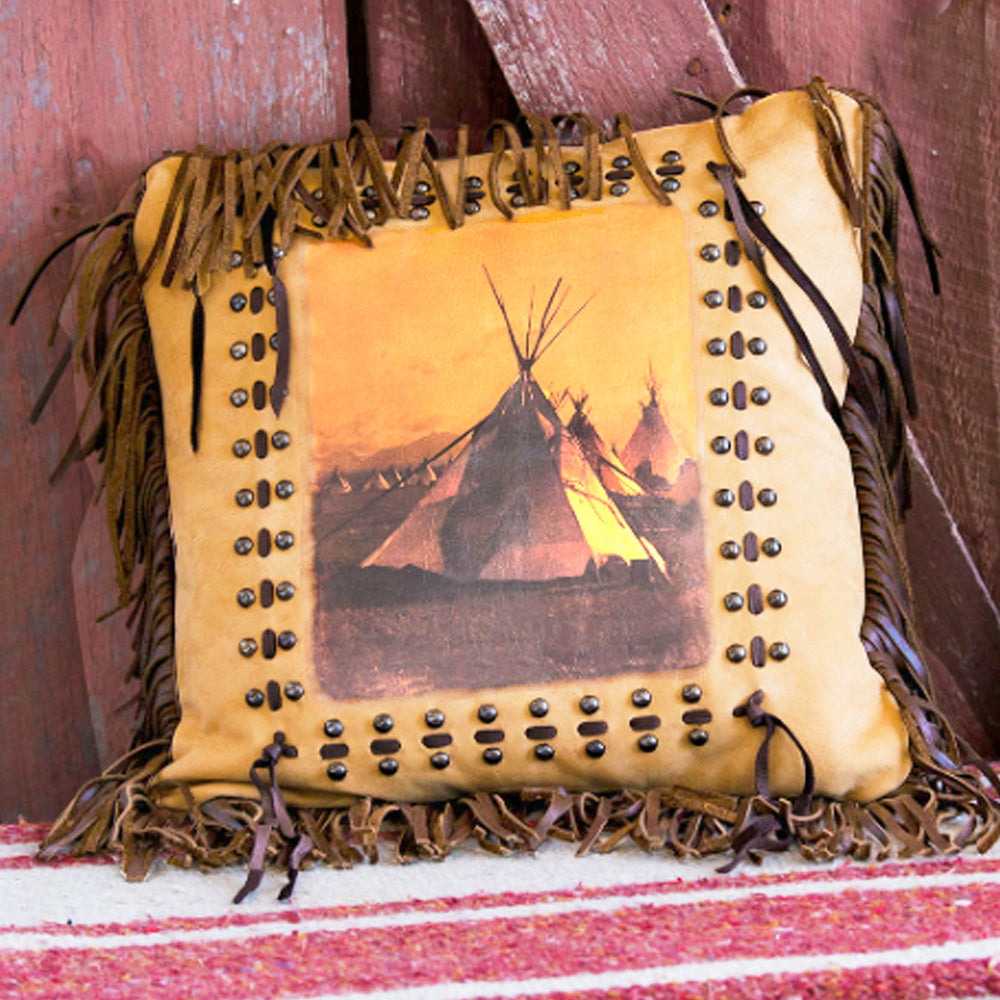 Tee Pee Village Pillow
