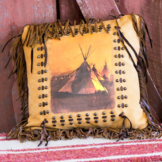 Tee Pee Village Pillow