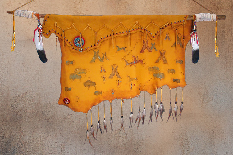 Wind River Hide Painting