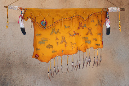 Wind River Hide Painting
