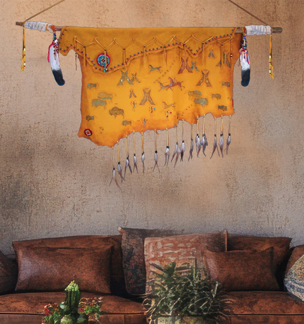 Wind River Hide Painting