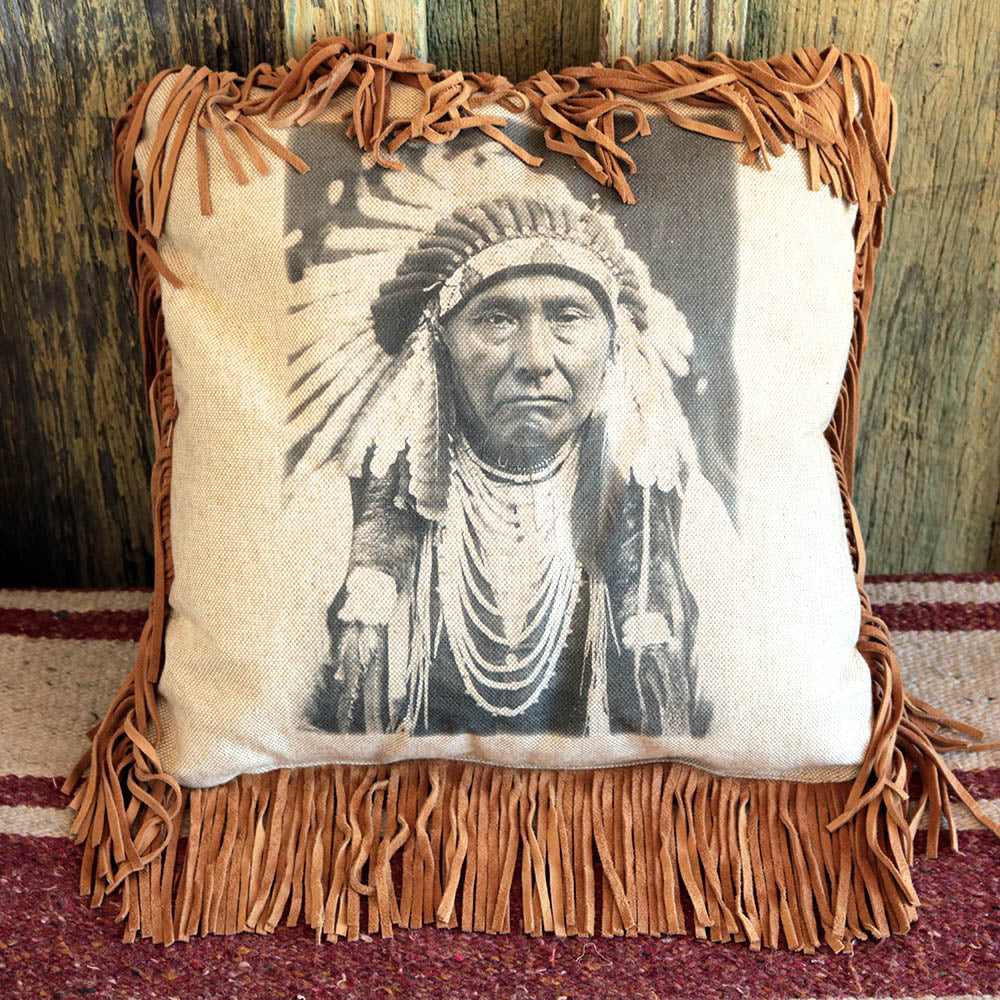 Chief Joseph Linen Pillow