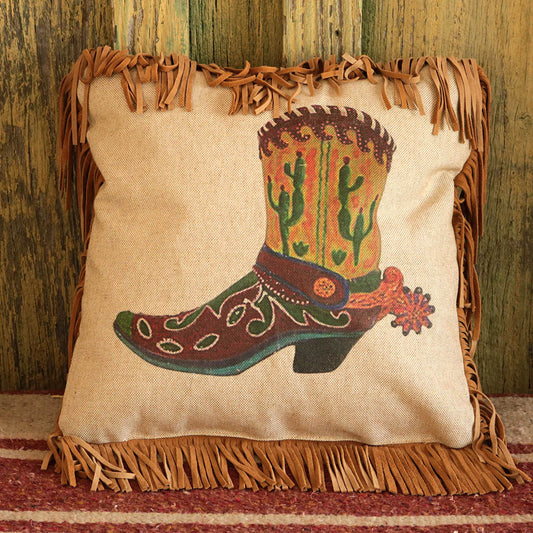 Electric Boot Linen Pillow