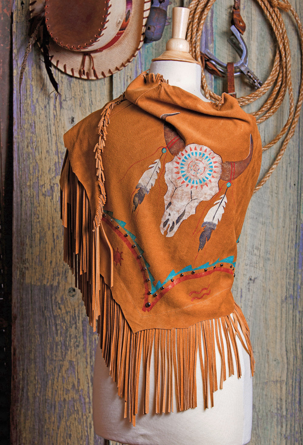 Tatonka Fringed Shawl